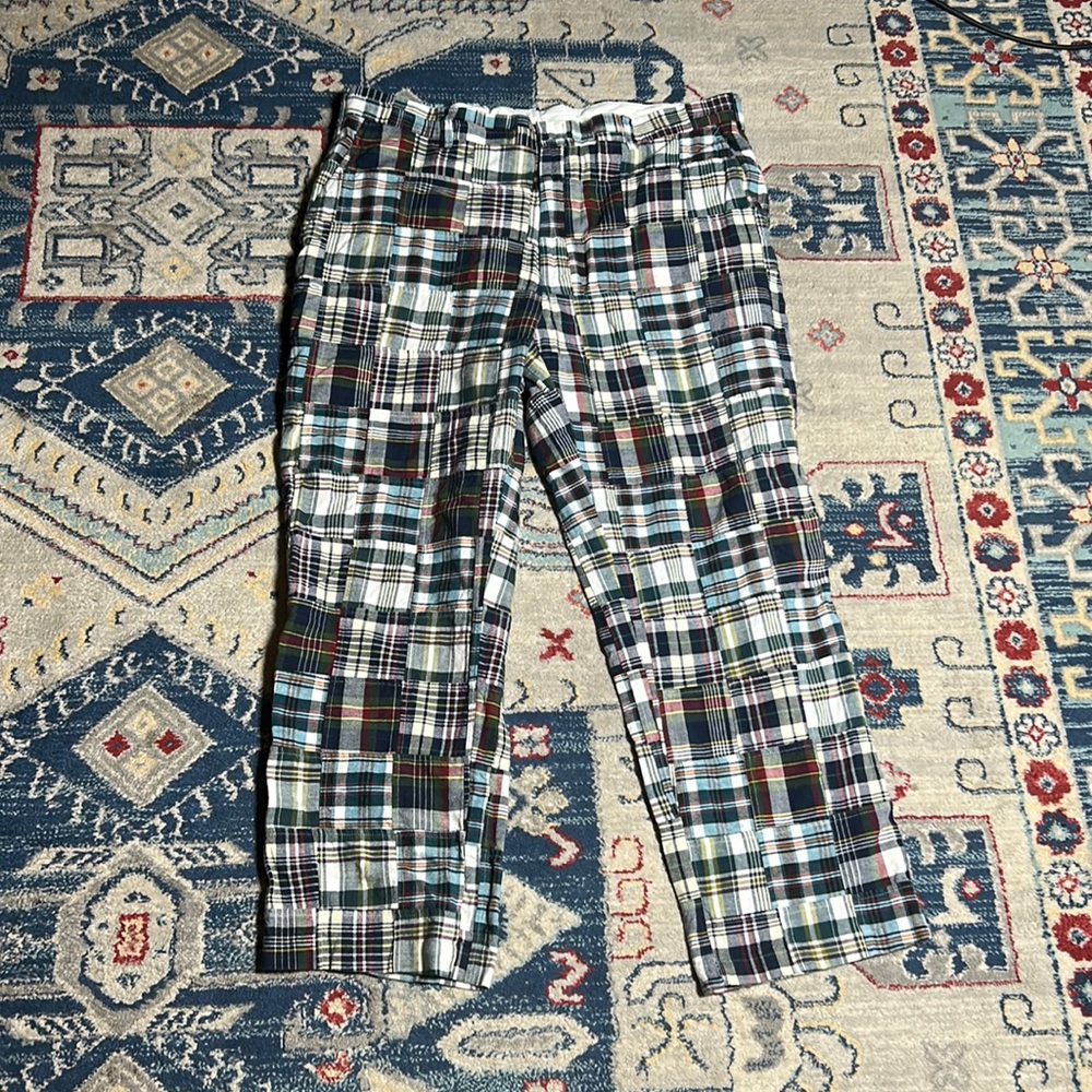 Jos. A. Banks Cotton madras plaid golf pants